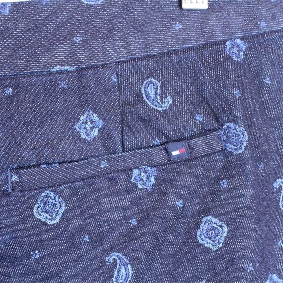 TOMMY HILFIGER Denim Shorts in Dark Blue Women's Size 10 - Picture 5 of 9